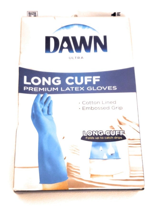 قفازات داون ذات الأكمام الطويلة المصنوعة من اللاتكس الفاخر، مقاس متوسط، زوج واحد